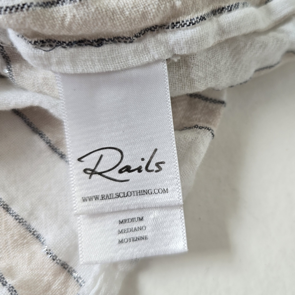 Rails Mira Costa Stripe Metallic Lurex Sleeveless… - image 8